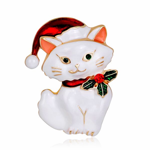 new korean version retro cute christmas cat brooch personality animal corsage fashion clothing accessories wholesale, Gray
new korean version retro cute christmas cat brooch personality animal corsage fashion clothing accessories wholesale, Gray