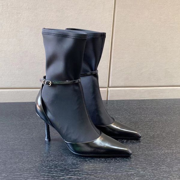 new pattern black sock boots heeled boot ankle booties shoes calf pull on elastic point-toe stiletto luxury designer 70mm 10cm women's
new pattern black sock boots heeled boot ankle booties shoes calf pull on elastic point-toe stiletto luxury designer 70mm 10cm women's