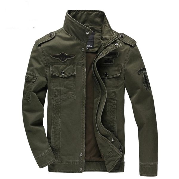 men s jackets casual army military jacket men plus size m 6xl jaqueta masculina air force one spring autumn cargo mens coat 220921, Black;brown
men s jackets casual army military jacket men plus size m 6xl jaqueta masculina air force one spring autumn cargo mens coat 220921, Black;brown