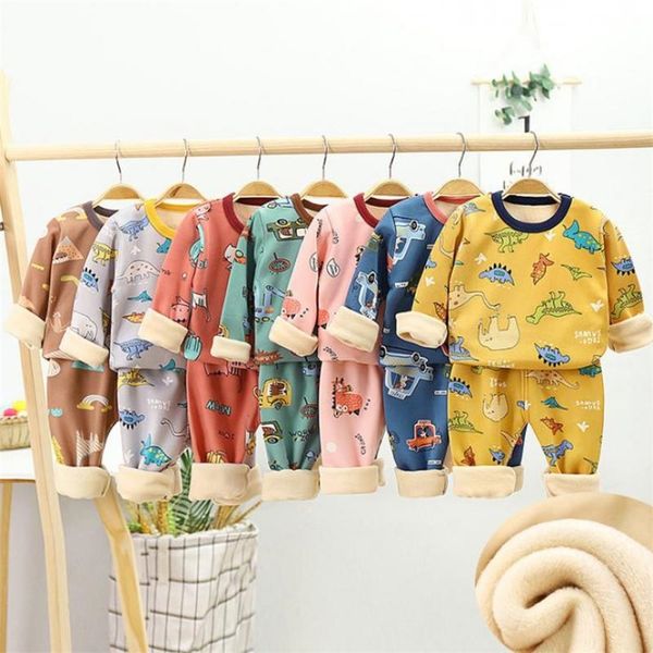 pajamas children pyjamas winter kids clothing sets warm fleece for boys thicken dinosaur girls sleepwear baby thermal underwear l220922, Blue;red
pajamas children pyjamas winter kids clothing sets warm fleece for boys thicken dinosaur girls sleepwear baby thermal underwear l220922, Blue;red