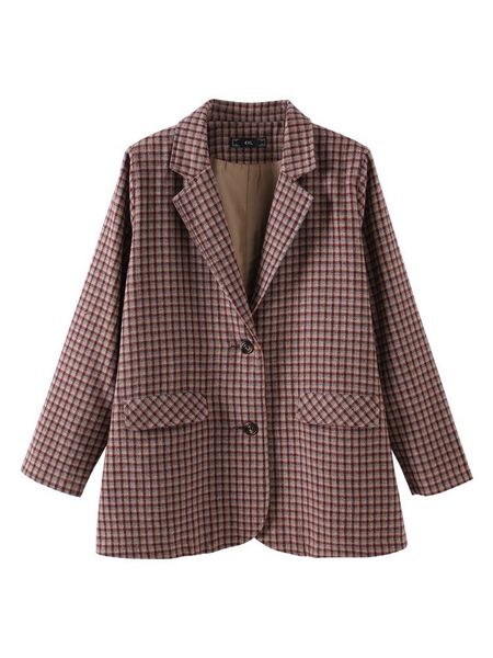 women s plus size outerwear coats 10xl 9xl 8xl 7xl 6xl 5xl 4xl women long sleeves autumn femme elegant plaid woolen suit for mujers 220922, Black
women s plus size outerwear coats 10xl 9xl 8xl 7xl 6xl 5xl 4xl women long sleeves autumn femme elegant plaid woolen suit for mujers 220922, Black