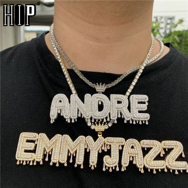 pendant necklaces hip hop custom name cubic zircon crown drip iced out bubble letters chain pendants for men jewelry cuban tennis 220922, Silver
pendant necklaces hip hop custom name cubic zircon crown drip iced out bubble letters chain pendants for men jewelry cuban tennis 220922, Silver