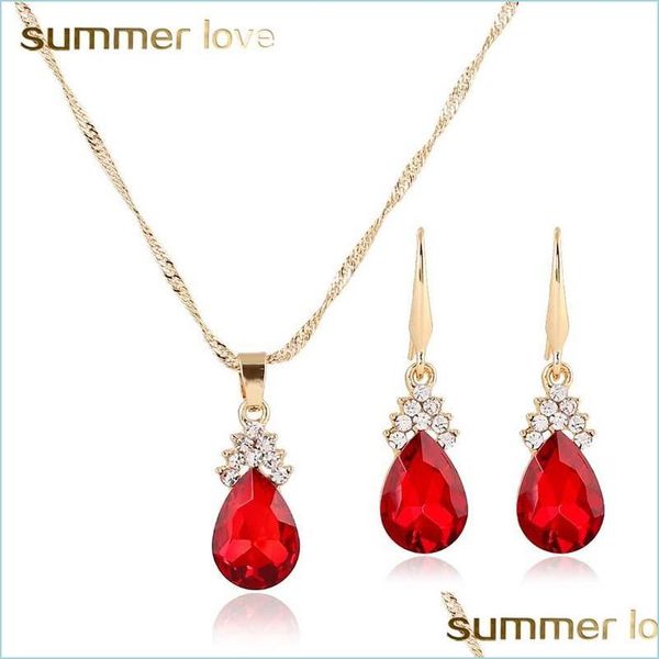 pendant necklaces elegant waterdrop crystal pendant statement necklace earring set for women gold chain party wedding jewelry drop de dhtxe, Silver
pendant necklaces elegant waterdrop crystal pendant statement necklace earring set for women gold chain party wedding jewelry drop de dhtxe, Silver