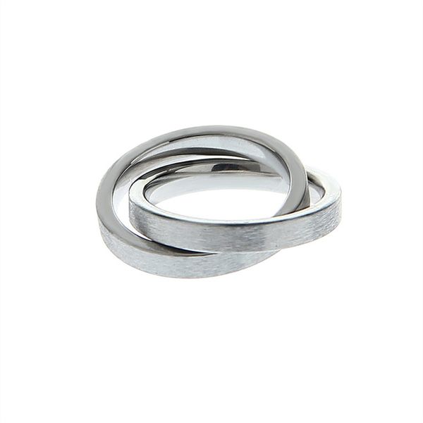 2022 new titanium steel double ring ring tide element circle simple niche high-end does not fade couple fashion accessories, Silver
2022 new titanium steel double ring ring tide element circle simple niche high-end does not fade couple fashion accessories, Silver