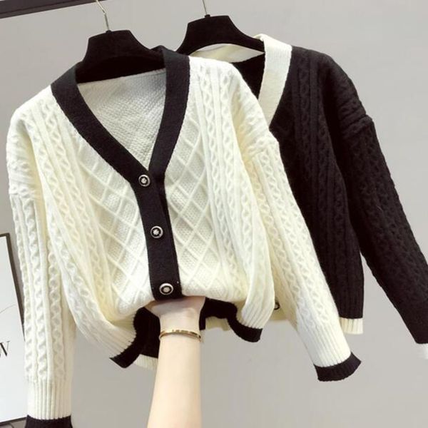 new women's sweaters long cardigan fashion casual knitwear women designer sweaters, White;black
new women's sweaters long cardigan fashion casual knitwear women designer sweaters, White;black