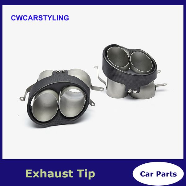 1 pair carbon fiber exhaust muffler tip for audi s6 s7 s5 s4 rs7 rs6 rs3 rs4 rs5 tailpipe exhaust system nozzle
1 pair carbon fiber exhaust muffler tip for audi s6 s7 s5 s4 rs7 rs6 rs3 rs4 rs5 tailpipe exhaust system nozzle