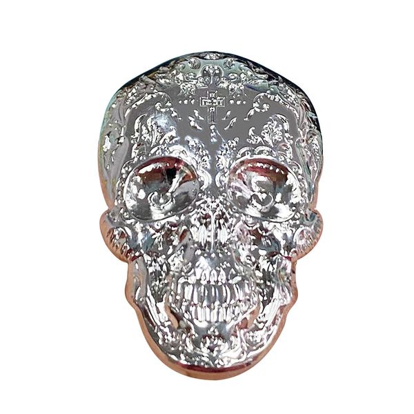 silver intricate flower tattoo skull brooch mexico day of the dead art pin, Blue
silver intricate flower tattoo skull brooch mexico day of the dead art pin, Blue