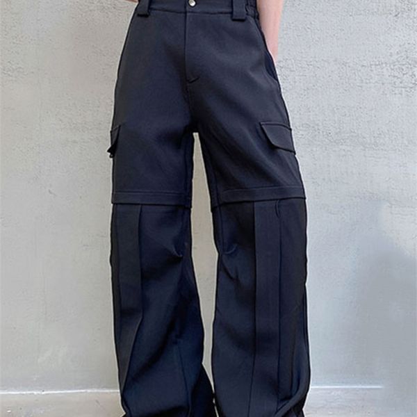 men's pants iefb fashionable men casual pants pocket slim thin loose solid color loose korean style temperament 9a1608 220922, Black
men's pants iefb fashionable men casual pants pocket slim thin loose solid color loose korean style temperament 9a1608 220922, Black