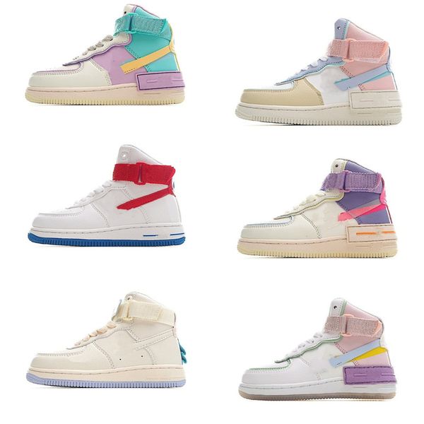 little kids junior mid airforces 1 shoes af1s multicolor macaron basketball shoe leather skate shoe high strap sport trainers infants toddle
little kids junior mid airforces 1 shoes af1s multicolor macaron basketball shoe leather skate shoe high strap sport trainers infants toddle