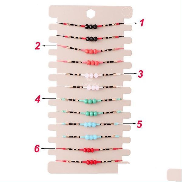 link chain 12pcs/set colorf glass crystal beads charms bangles bracelets for women adjustable woven rope wristband jewelry children dhyfj, Black
link chain 12pcs/set colorf glass crystal beads charms bangles bracelets for women adjustable woven rope wristband jewelry children dhyfj, Black