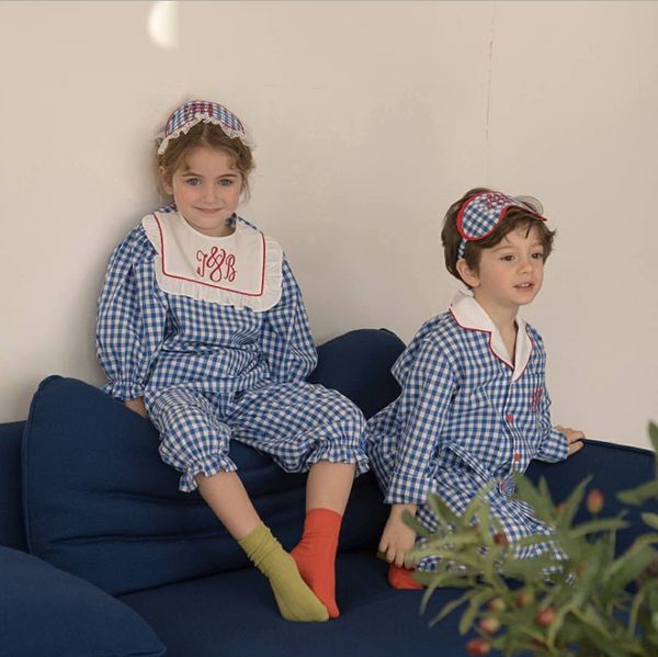 pajamas kids letters embroidered pajama sets with blindfold vintage toddler kid sleepwear pyjamas set for girls boys childrens clothing 2209, Blue;red
pajamas kids letters embroidered pajama sets with blindfold vintage toddler kid sleepwear pyjamas set for girls boys childrens clothing 2209, Blue;red