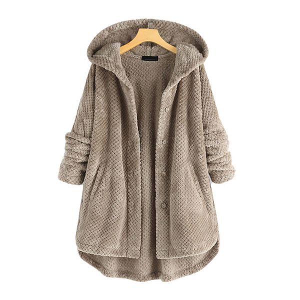 women s plus size outerwear coats 8xl bust 150cm winter loose hooded double faced fleece jacket solid mid length long sleeved women 220922, Black
women s plus size outerwear coats 8xl bust 150cm winter loose hooded double faced fleece jacket solid mid length long sleeved women 220922, Black