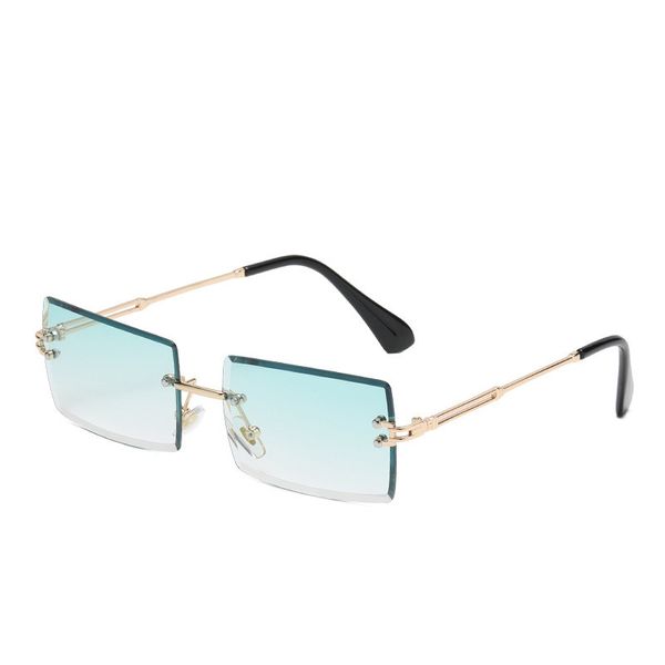sunglasses square frameless trimmed gray piece ladies gradient fashion designer outdoor european and american big name party general, White;black
sunglasses square frameless trimmed gray piece ladies gradient fashion designer outdoor european and american big name party general, White;black