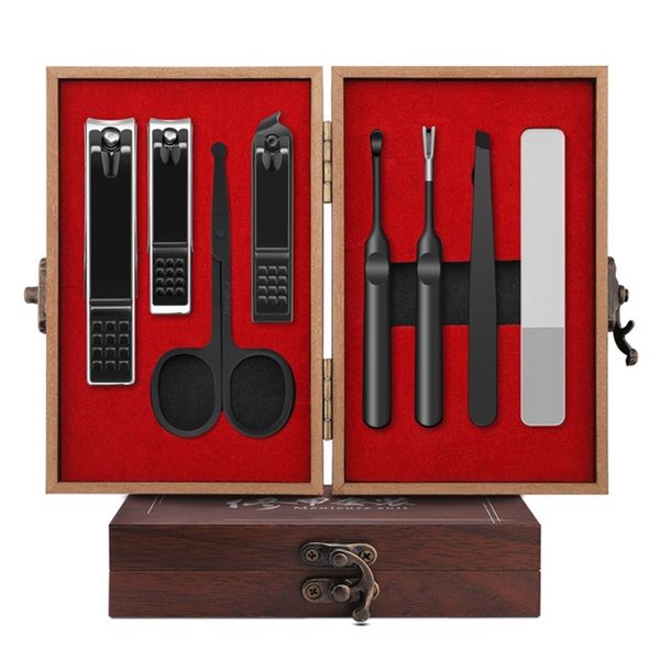 cuticle scissors 8pcs manicure pedicure set stainless steel nails clipper scissors with luxury gift box wood case 220922
cuticle scissors 8pcs manicure pedicure set stainless steel nails clipper scissors with luxury gift box wood case 220922