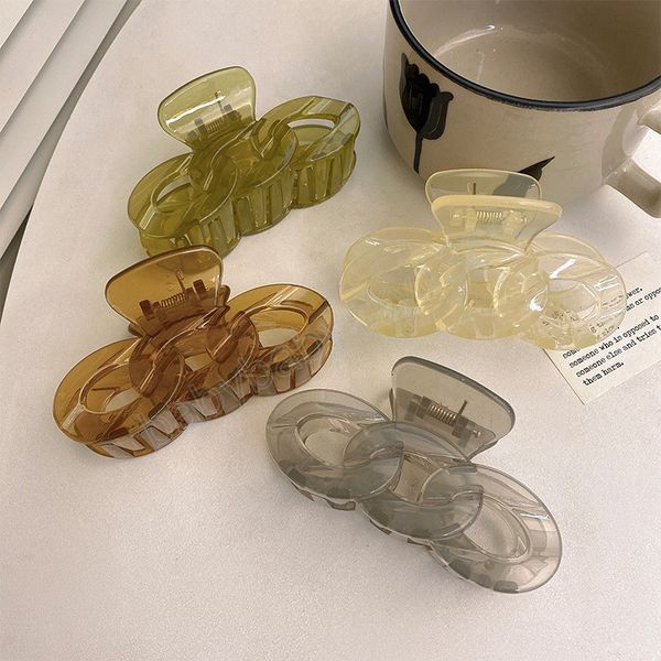woman korean acrylic chain design hair claw barrettes fashion girl transparent jelly color hair clips headwear hair accessories, Slivery;white
woman korean acrylic chain design hair claw barrettes fashion girl transparent jelly color hair clips headwear hair accessories, Slivery;white