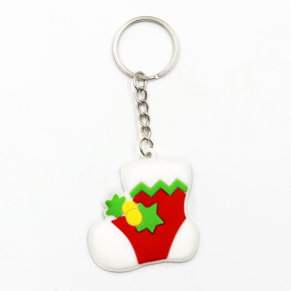 keychain pvc soft silicone rubber christmas cartoon santa claus snowman elk socks tree gift bag pendant key ring, Silver
keychain pvc soft silicone rubber christmas cartoon santa claus snowman elk socks tree gift bag pendant key ring, Silver