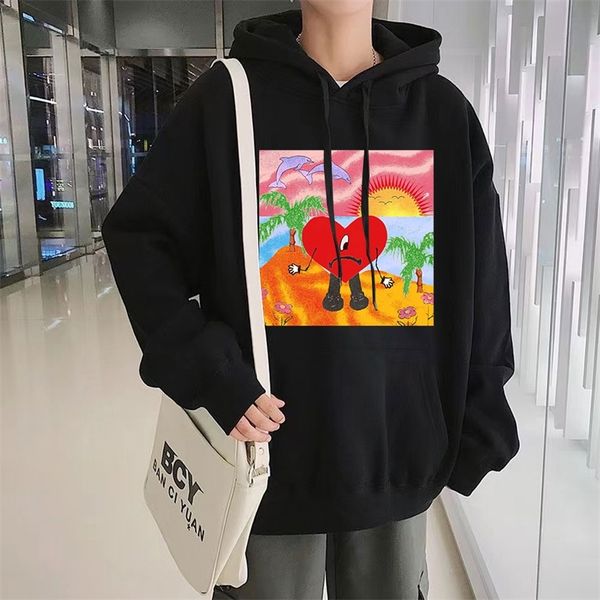 men s hoodies sweatshirts bad bunny men women un verano sin ti music album harajuku sweatshirt fashion hip hop streetwear loose 220922, Black
men s hoodies sweatshirts bad bunny men women un verano sin ti music album harajuku sweatshirt fashion hip hop streetwear loose 220922, Black
