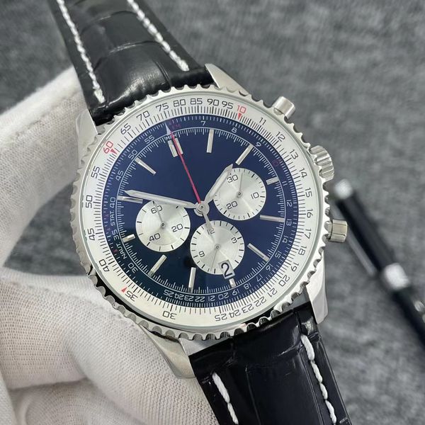 b01 46mm quality navitimer watch chronograph quartz movement black dial 50th anniversary men watch stainless steel strap mens wristwatches
b01 46mm quality navitimer watch chronograph quartz movement black dial 50th anniversary men watch stainless steel strap mens wristwatches