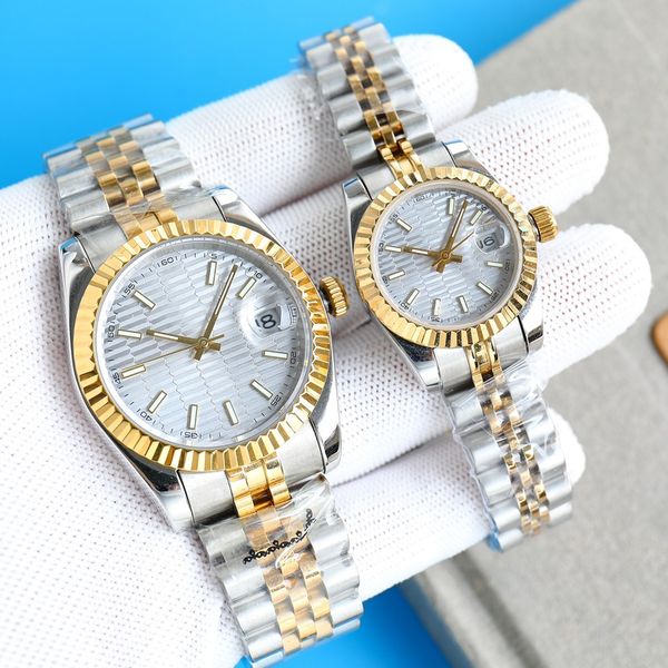 luxury couple watch gold dial 36mm waterproof luminous sapphire glass 904l stainless steel automatic mechanical watch, Slivery;brown
luxury couple watch gold dial 36mm waterproof luminous sapphire glass 904l stainless steel automatic mechanical watch, Slivery;brown