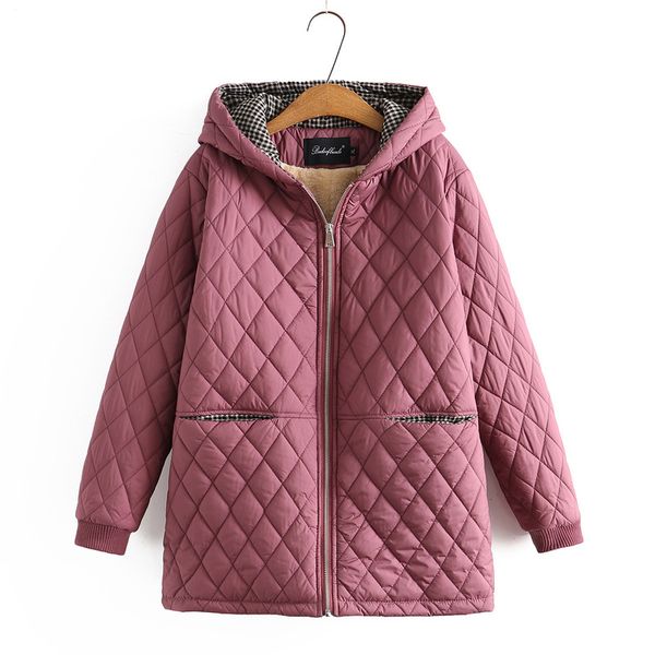 women s plus size outerwear coat clothing parka winter middle aged wadded jacket hooded contrast color thick velvet liner warm coat 220922, Black
women s plus size outerwear coat clothing parka winter middle aged wadded jacket hooded contrast color thick velvet liner warm coat 220922, Black