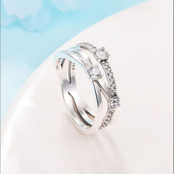100% 925 sterling silver sparkling triple band ring fit pandora jewelry engagement wedding lovers fashion ring
100% 925 sterling silver sparkling triple band ring fit pandora jewelry engagement wedding lovers fashion ring