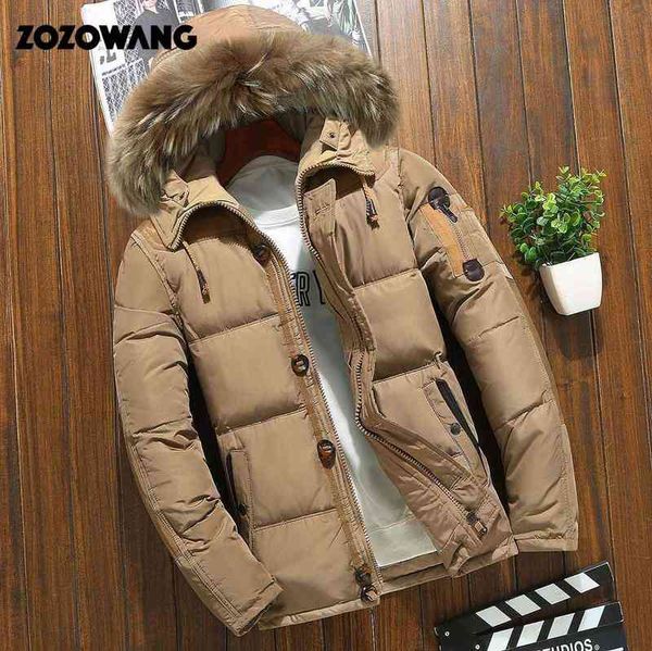 men's down parkas 90% jackets winter jacket fashion thick warm fur white duck coats casual man waterproof t220921, Black
men's down parkas 90% jackets winter jacket fashion thick warm fur white duck coats casual man waterproof t220921, Black