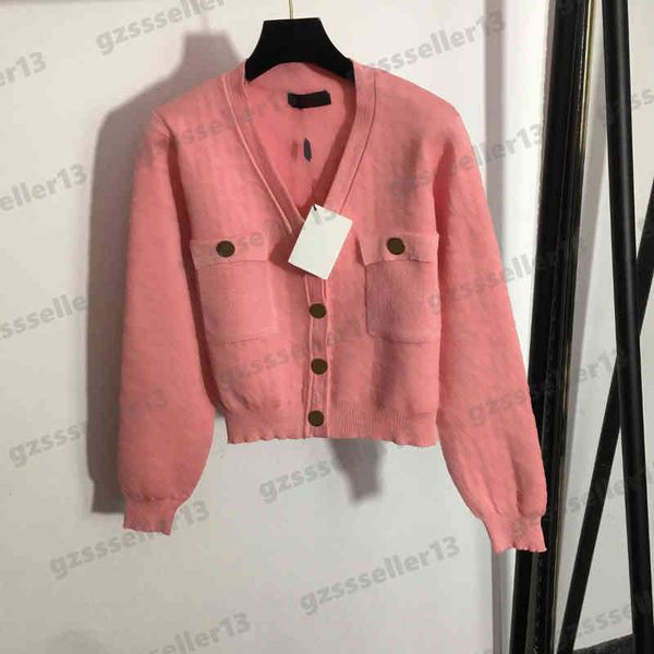 designer womens jackets autumn winter knitted cardigan jackets fashion brand custom pocket metal button v-neck long sleeves jacket women clo, Black;brown
designer womens jackets autumn winter knitted cardigan jackets fashion brand custom pocket metal button v-neck long sleeves jacket women clo, Black;brown