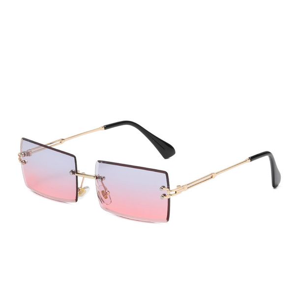 sunglasses square frameless trimmed gray piece ladies gradient fashion designer luxury classic european and american big name party party ge, White;black
sunglasses square frameless trimmed gray piece ladies gradient fashion designer luxury classic european and american big name party party ge, White;black