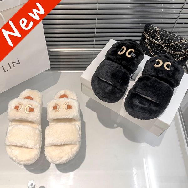 fashion cel slippers shearling fur open slides sandals white black luxury paris triumphal arch flat women designer sandal winter comfort sli
fashion cel slippers shearling fur open slides sandals white black luxury paris triumphal arch flat women designer sandal winter comfort sli