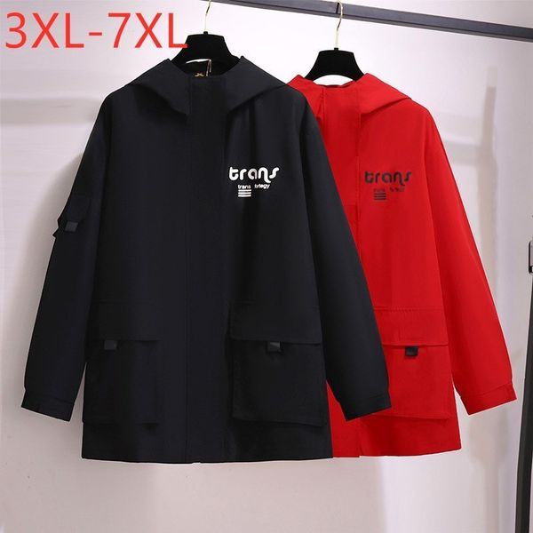 women s plus size outerwear coats autumn winter women clothing hoodie jacket large long sleeve loose pocket red zipper coat 3xl 4xl 5xl 6xl, Black
women s plus size outerwear coats autumn winter women clothing hoodie jacket large long sleeve loose pocket red zipper coat 3xl 4xl 5xl 6xl, Black