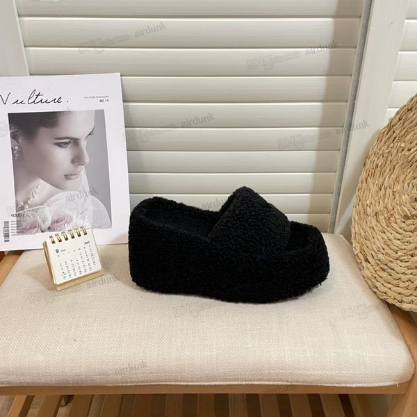 wan high heel wedge slippers plush platform sandals women wang foam square toe wedges thick bottom beach shoe 22s designer black white brown
wan high heel wedge slippers plush platform sandals women wang foam square toe wedges thick bottom beach shoe 22s designer black white brown