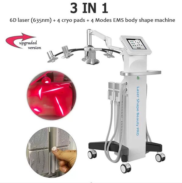 upgrade 6d lipolaser slimming machine ems cryo pads slim fat removal diode laser 635nm red weight loss cavitation body shape skintighten red
upgrade 6d lipolaser slimming machine ems cryo pads slim fat removal diode laser 635nm red weight loss cavitation body shape skintighten red