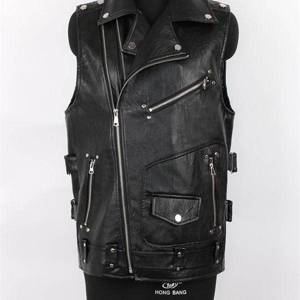 men's leather faux mauroicardi autumn black motorcycle pu vest men zipper pockets plus size biker sleeveless jacket 4xl 5xl 220922
men's leather faux mauroicardi autumn black motorcycle pu vest men zipper pockets plus size biker sleeveless jacket 4xl 5xl 220922