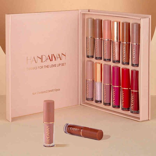 12 pcs/set 12colors matte vlevet lip gloss mirror lip glaze moisturize non-stick cup not fade long lasting lipstick gift box makeup vtm tb18
12 pcs/set 12colors matte vlevet lip gloss mirror lip glaze moisturize non-stick cup not fade long lasting lipstick gift box makeup vtm tb18