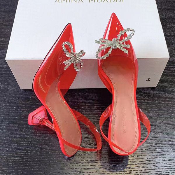 designer heel luxury high sandals shoes amina muaddi begum bowknot crystal decorative buckle sunflower luxurydiamond 10cmpvc transparent ban, Black
designer heel luxury high sandals shoes amina muaddi begum bowknot crystal decorative buckle sunflower luxurydiamond 10cmpvc transparent ban, Black
