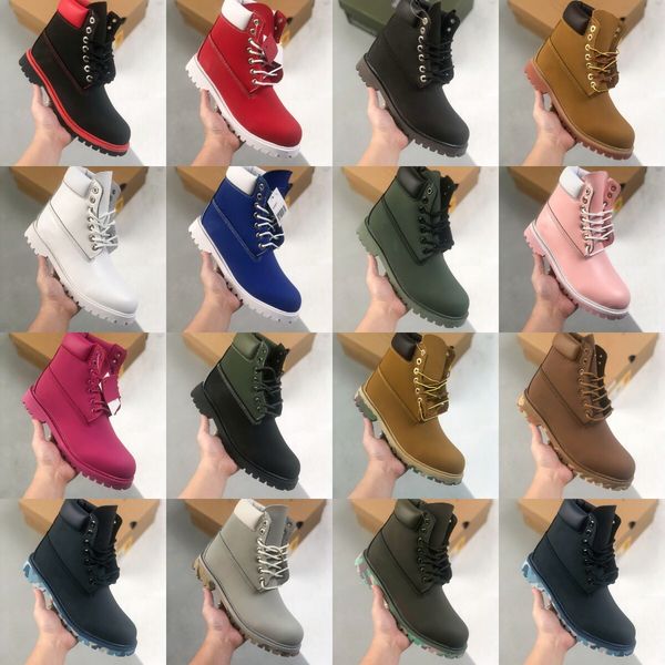 2022 timber ankle boots designer men women winter shoes chunky platform snow boot cowboy yellow blue black pink hiking work land waterproof
2022 timber ankle boots designer men women winter shoes chunky platform snow boot cowboy yellow blue black pink hiking work land waterproof