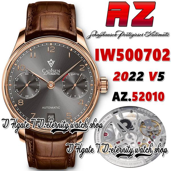 azf v5 az500702 a52010 automatic mens watch gray power reserve dial number markers rose gold stainless case brown leather strap 2022 super e, Slivery;brown
azf v5 az500702 a52010 automatic mens watch gray power reserve dial number markers rose gold stainless case brown leather strap 2022 super e, Slivery;brown