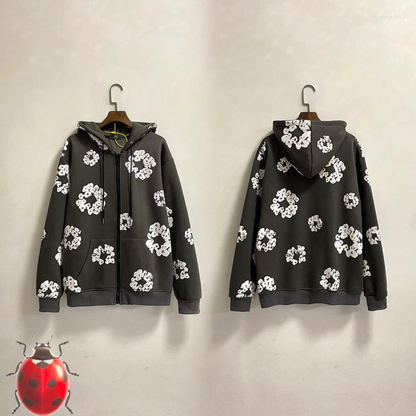 men's hoodies men women asap demin tear zip cardigan hoodie jacket snowflake diamond plus fleece sweater, Black
men's hoodies men women asap demin tear zip cardigan hoodie jacket snowflake diamond plus fleece sweater, Black