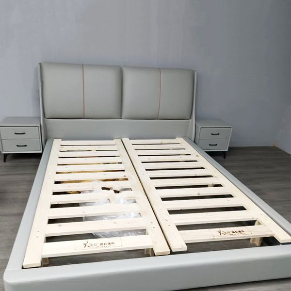 bedroom furniture italian light luxury first layer leather bed master bedroom double modern minimalist soft bagbed
bedroom furniture italian light luxury first layer leather bed master bedroom double modern minimalist soft bagbed