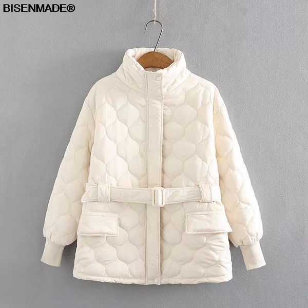 women s plus size outerwear coat clothing parkas winter fashion stand collar lantern sleeves waistband padded coat 220922, Black
women s plus size outerwear coat clothing parkas winter fashion stand collar lantern sleeves waistband padded coat 220922, Black