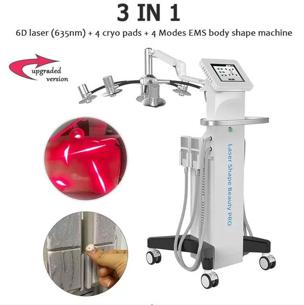 new 6d lipolaser slimming machine ems cryo pads slim fat removal diode laser 635nm red weight loss cavitation body shape skintighten reduce
new 6d lipolaser slimming machine ems cryo pads slim fat removal diode laser 635nm red weight loss cavitation body shape skintighten reduce