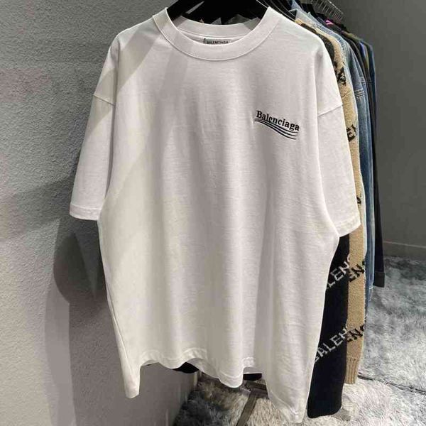 balencaigass t shirt high edition paris classic front back embroidery wave cola letter drop shoulder short sleeve t-shirt men women, White;black
balencaigass t shirt high edition paris classic front back embroidery wave cola letter drop shoulder short sleeve t-shirt men women, White;black