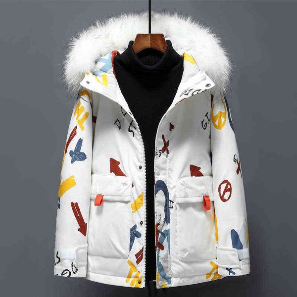 men's down parkas winter jacket men white duck coat mid-length large fur collar thicken snow overcoat jackets t220921, Black
men's down parkas winter jacket men white duck coat mid-length large fur collar thicken snow overcoat jackets t220921, Black
