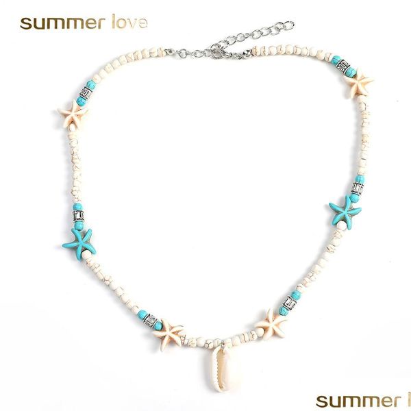 pendant necklaces trendy bohemia nature stone shell starfish pendant necklace jewelry beaded chain conch choker simple for women dhg1r, Silver
pendant necklaces trendy bohemia nature stone shell starfish pendant necklace jewelry beaded chain conch choker simple for women dhg1r, Silver