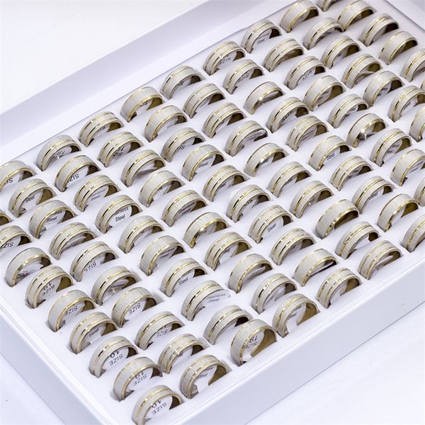 cluster rings wedding 50pcslot striped stainless steel for women men fashion golld color matt ring mix style wholesale jewelry party gifts n, Golden;silver
cluster rings wedding 50pcslot striped stainless steel for women men fashion golld color matt ring mix style wholesale jewelry party gifts n, Golden;silver