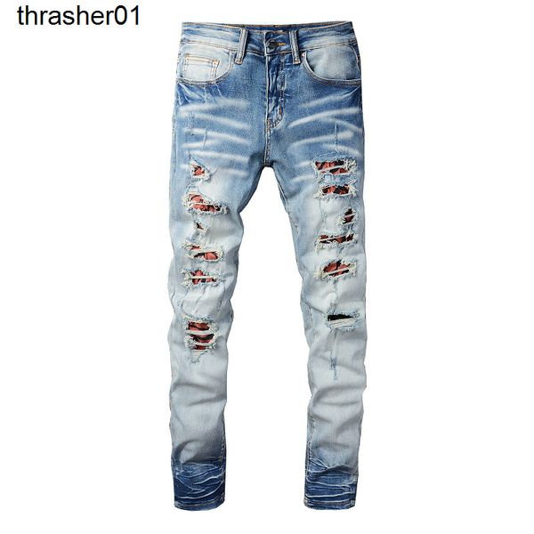 men's jeans amirs fashion street personality denim casual pants cotton youth light blue jeans
men's jeans amirs fashion street personality denim casual pants cotton youth light blue jeans
