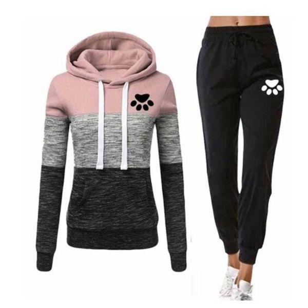 women's two piece pants autumn winter running tracksuit woman patchwork hoodiepants 2 piece suit long sleeve sweatshirts and trousers s, White
women's two piece pants autumn winter running tracksuit woman patchwork hoodiepants 2 piece suit long sleeve sweatshirts and trousers s, White