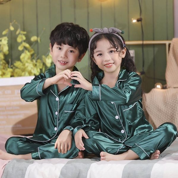 pajamas teen kids satin sleepwear long sleeves boy sets summer baby clothes silk children s clothing 220922, Blue;red
pajamas teen kids satin sleepwear long sleeves boy sets summer baby clothes silk children s clothing 220922, Blue;red