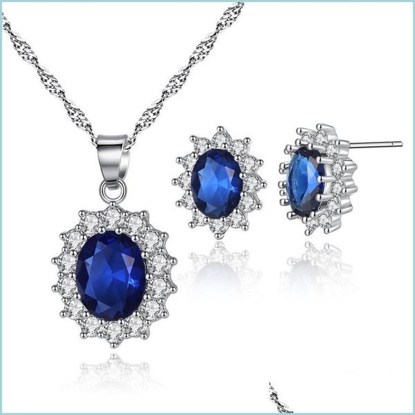 pendant necklaces kate princess marriage jewellery set oval zircon necklace earrings jewelry sets c3 drop delivery 2021 n dhseller2010 dhoa6, Silver
pendant necklaces kate princess marriage jewellery set oval zircon necklace earrings jewelry sets c3 drop delivery 2021 n dhseller2010 dhoa6, Silver