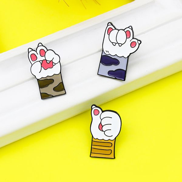 3pcs cat paws brooch set cute cartoon animal creative game finger movement zinc alloy enamel pins metal brooches for girls gift, Gray
3pcs cat paws brooch set cute cartoon animal creative game finger movement zinc alloy enamel pins metal brooches for girls gift, Gray